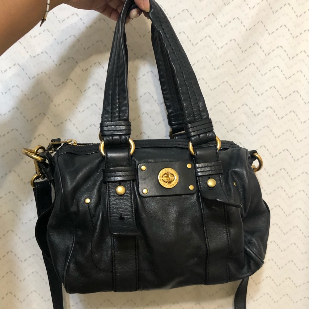 Marc Jacobs Black and Gold Shoulder bag